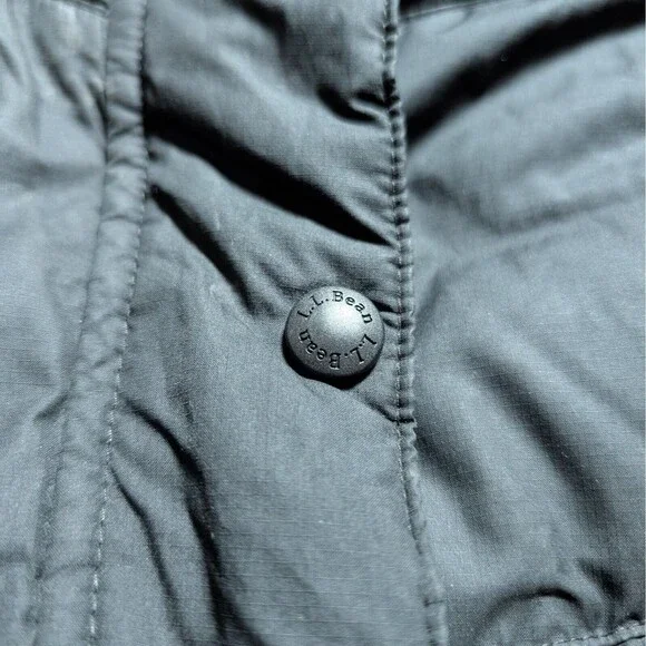 LL Bean Mountain Classic Down Parka Hooded Jacket Women M Downtek Pertex Puffer